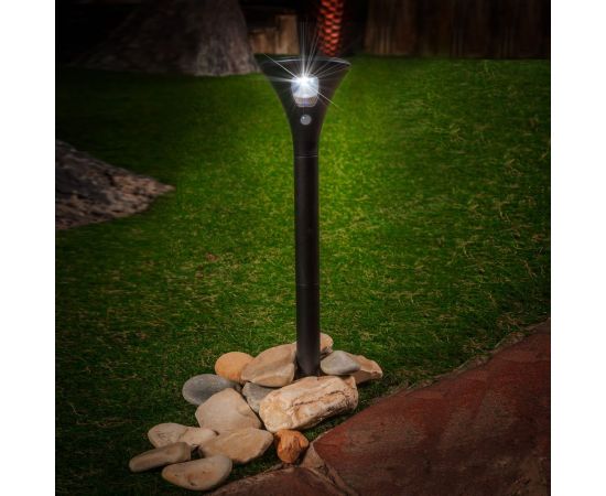 Садовый светильник на солнечной батарее Uniel, с датчиком движения, 1 светодиод. Белый свет. 1*3,7V UL-00009372 – изображение 3