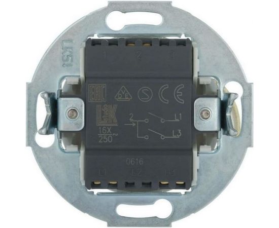 2-рычажковый выключатель LK Studio схема 5, 16 A, 250 B, белый, LK Vintage 882304-1 – изображение 3