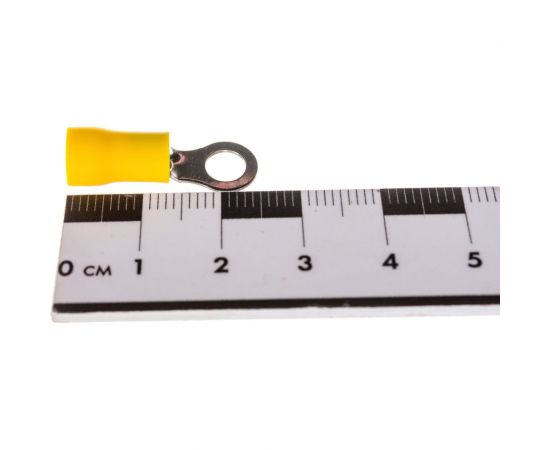 Кольцевая изолированная клемма Nord-Yada 5.3мм 4-6кв.мм (желтая) (НКи 6.0-5 / НКи5,5-5) 906361 – изображение 3