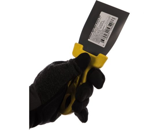 Гладкий шпатель из нержавеющей стали 80мм Jettools желтый Шн/желт-80 – изображение 3