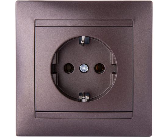 Розетка TDM 2П+З 16А 250В шоколад Лама SQ1815-0523 – изображение 3