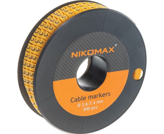 Кабельный маркер NIKOMAX буква ""C"", желтый, 500шт. NMC-CMR-C-YL-500 – изображение 4
