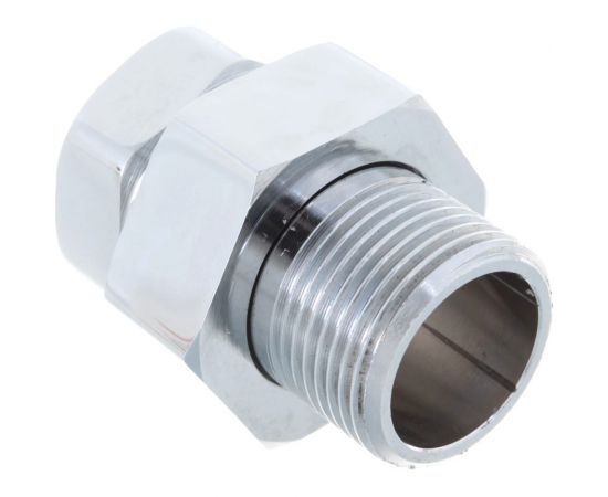 Прямое соединение СТМ ТЕРМО г/ш, 3/4, с накидной гайкой, для полотенцесушителей, хром CPASFM34 – изображение 4