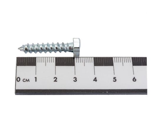 Шуруп с шестигранной головкой Качественный КРЕПЕЖ 6х30, 150 шт. 0300537 КЧ – изображение 4