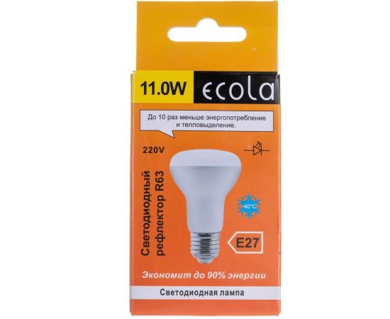 Светодиодная лампа Ecola Reflector R63 LED 11,0W 220V E27 2800K композит 102x63 G7KW11ELC – изображение 4