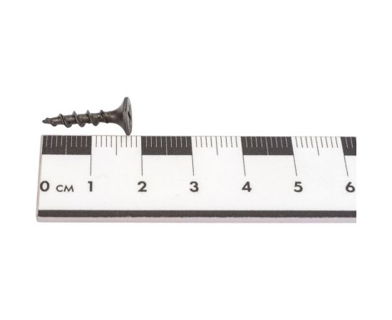 Саморез по дереву для ГКЛ Метизный двор 3,5x19, крупная резьба, оксидированный, 40 шт. 4607173900579 – изображение 4