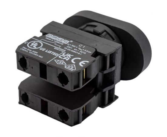 Нажимная кнопка Emas сдвоенная красно-зелёная, 250 В AC, 4 А CP102K20KY – изображение 5