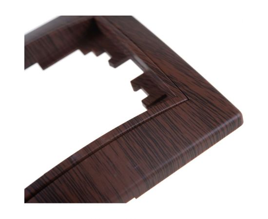 Горизонтальная рамка Intro 150210 на 2 поста, СУ, Plano, венге Б0030096 – изображение 5