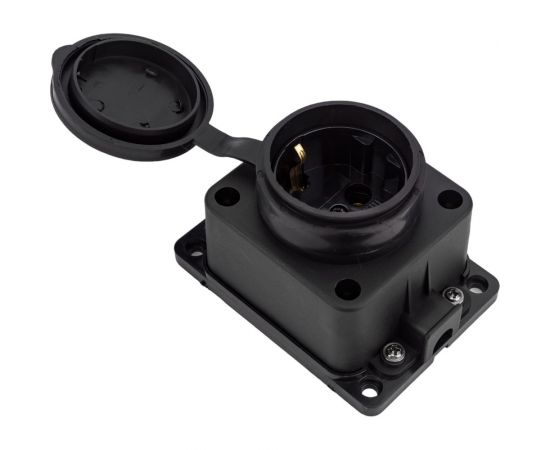 Розеточная колодка General Lighting Systems GSB-16-1-G-IP44, 16А, 1 место, с заземлением, без выключателя 470026 – изображение 5