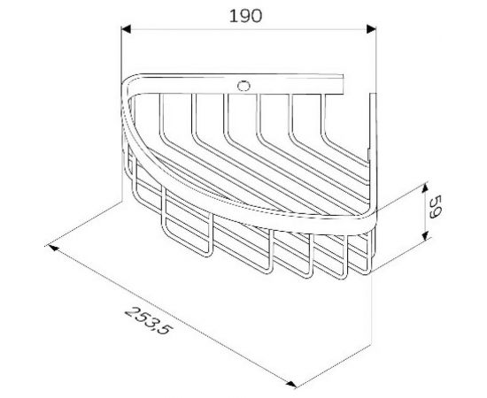 Корзина для душа AM.PM Sense L угловая A7452100 – изображение 5