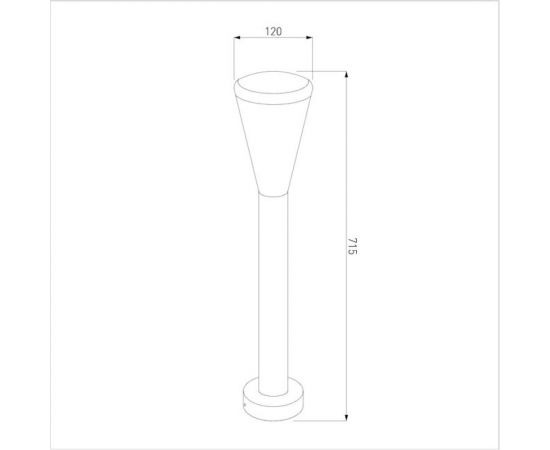 Садово-парковый светильник Elektrostandard TECHNO чёрный 1417 a049712 – изображение 5