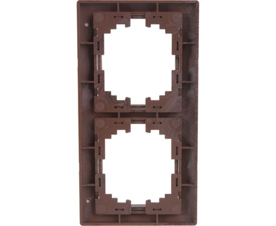 Горизонтальная рамка Intro 150210 на 2 поста, СУ, Plano, венге Б0030096 – изображение 6