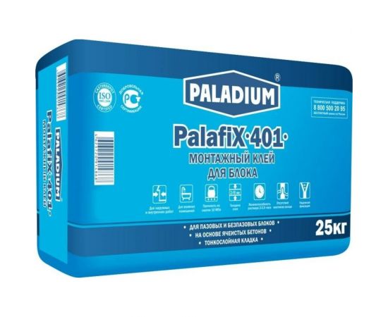 Монтажный клей для блока PALADIUM PalafiX-401 25 кг PL-401/25 