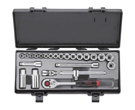 Набор коротких головок 25 предметов FORCE 3251-9 