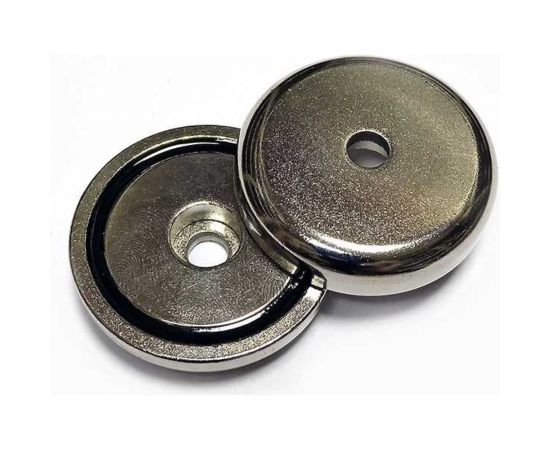 Магнитное крепление с отверстием Проф-магнит В42, сцепление 32 кг, 2 шт. PMYP-B-42 