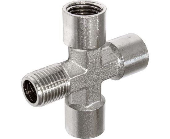 Фитинг крест 1/4внутр-1/4внутр-1/4внутр- 1/4нар PI TOOLS 0694 