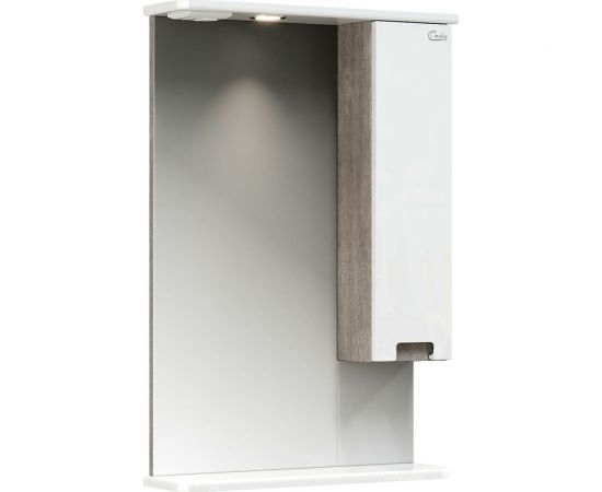 Зеркальный шкаф Onika ХАРПЕР 52.01 белый глянцевый правый 205216 