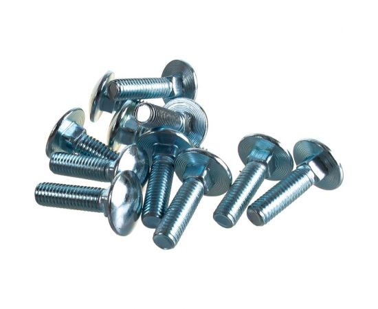 Мебельный болт КРЕП-КОМП цинк DIN603 8х30 пр.5,8 13шт бм830мф – изображение 2