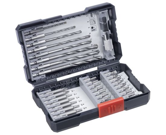 Набор бит, сверл, 33 предмета, кейс KWB 108940 – изображение 2