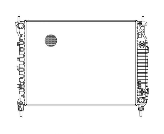 Радиатор охлаждения для автомобилей Captiva 2.2D AT LUZAR LRc 05190 – изображение 2