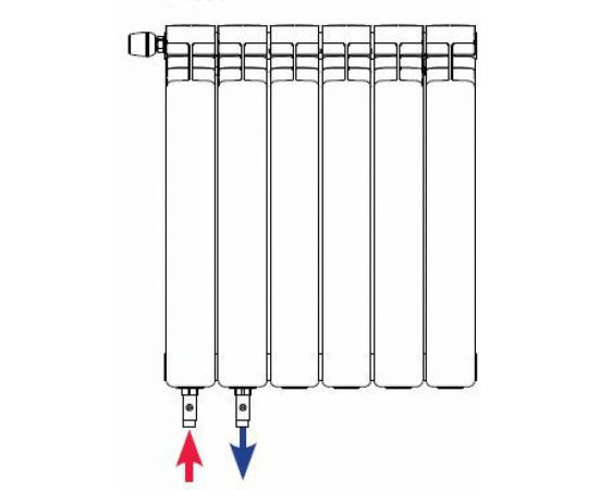 Биметаллический радиатор RIFAR Base Ventil BVL 500 - 04 – изображение 2