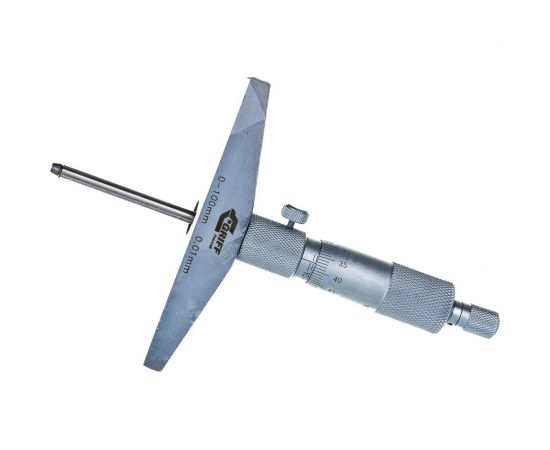 Микрометрический глубиномер GRIFF ГМ 100 ГОСТ 7470-92 пр-во Guilin Measuring D102009 – изображение 2