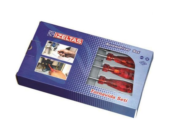 Набор отверток IZELTAS KRAFT Phillips с крестообразным шлицем, 6 предметов 4120008106 – изображение 2