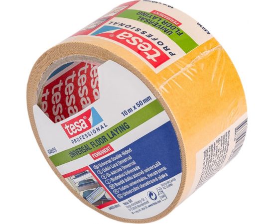 Двусторонняя пленочная лента TESA белая, 10 м х 50 мм 64620-00015-11 – изображение 2