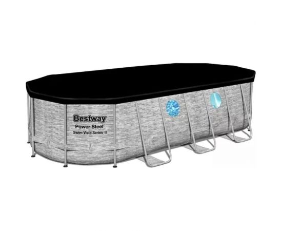 Каркасный овальный бассейн Bestway 549х274х122 см, 13430 л, 5678 л/ч 56716 BW 006195 – изображение 2