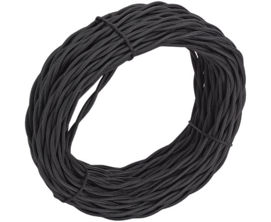 Витой ретро провод Retrika 2x1.5 черный, 20м RP-21508-20 – изображение 2