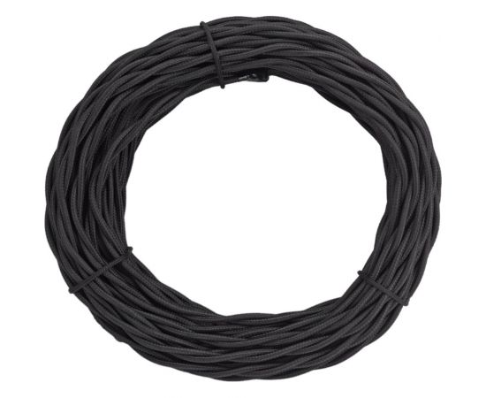 Витой ретро провод Retrika 2x1.5 черный, 20м RP-21508-20 – изображение 3