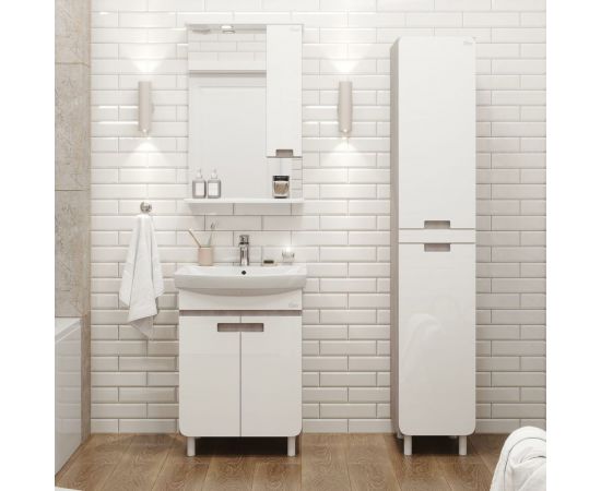 Зеркальный шкаф Onika ХАРПЕР 52.01 белый глянцевый правый 205216 – изображение 3