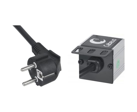 Блок евророзеток Cabeus горизонтальный, 9 розеток, 16 A, без выключателя, шнур 2м, PDU-9P-2EU – изображение 3