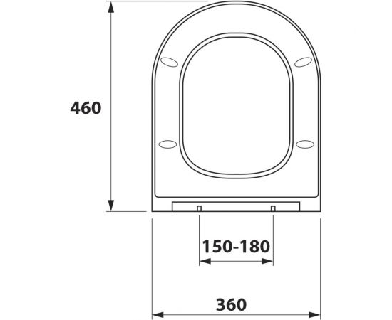 Крышка с сиденьем DP для унитаза OWL 1975 T190202/T190301 Eter/VInd Cirkel-G с бачком OWLC19-003 – изображение 4