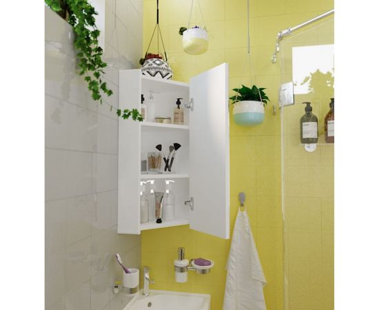 Зеркало-шкаф 1Marka Penta угловой, 43П 1д. белый глянец Ц0000005168 – изображение 4