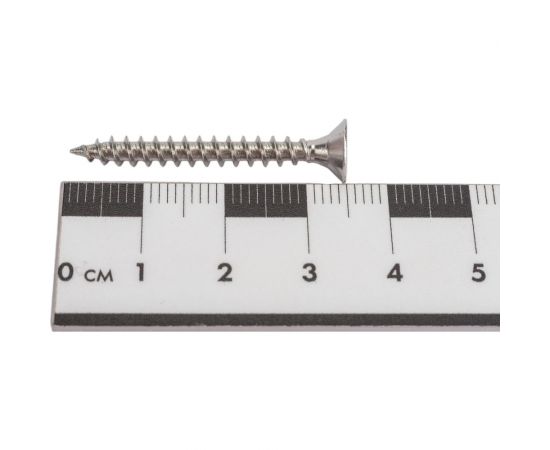 Универсальный саморез Невский Крепеж 4,0x35, потайная головка, нерж. сталь А2, 10 шт. 822998 – изображение 4