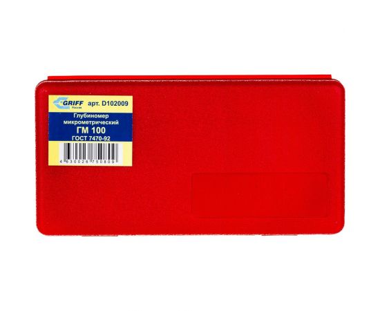 Микрометрический глубиномер GRIFF ГМ 100 ГОСТ 7470-92 пр-во Guilin Measuring D102009 – изображение 6
