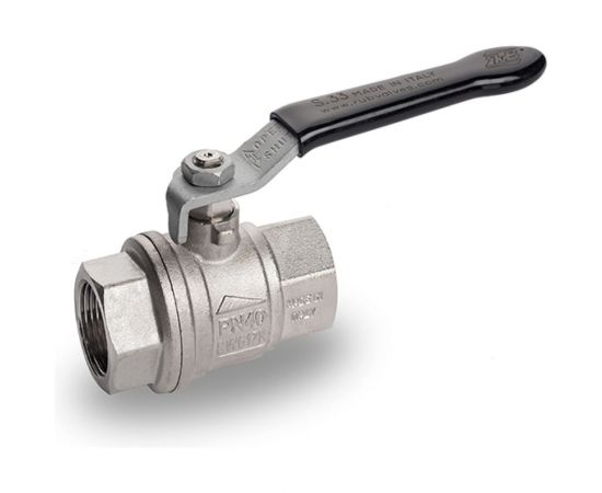 Шаровой кран RUB 1 1/4 DN40 PN40, ВР-ВР, серия BRESCIA S.33, промышленный, ручка S33G00 