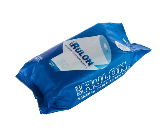 Влажная гипоаллергенная антибактериальная туалетная бумага АВАНГАРД MON RULON 18х18 см, 80 шт. MR-48124 