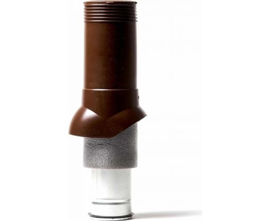 Вентиляционный изолированный выход ПОЛИВЕНТ POLIVENT D125/160, H=700 мм, коричневый 4630015596197 