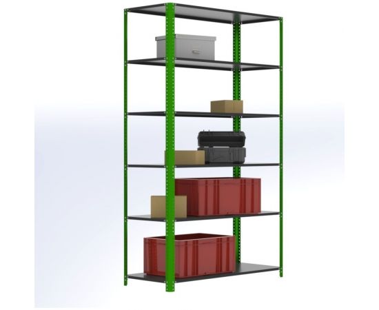 Стеллаж ООО Металекс Metalex AIR 2000x1200x400 6 полок SMAVI201240 