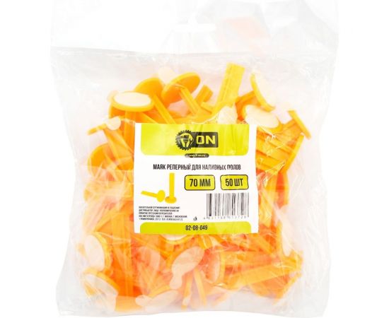 Маяк реперный для наливных полов On 70 мм, 50 шт 02-08-049 