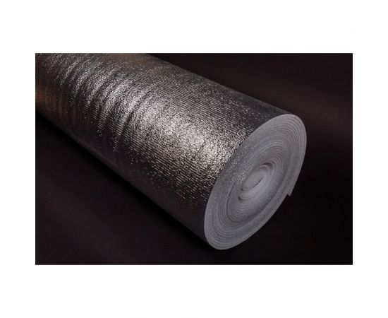 Вспененный полиэтилен ламинированный лавсаном Flexibon FLК 5 с клеевым слоем, 5х1000 мм, 25 м 00000000157 