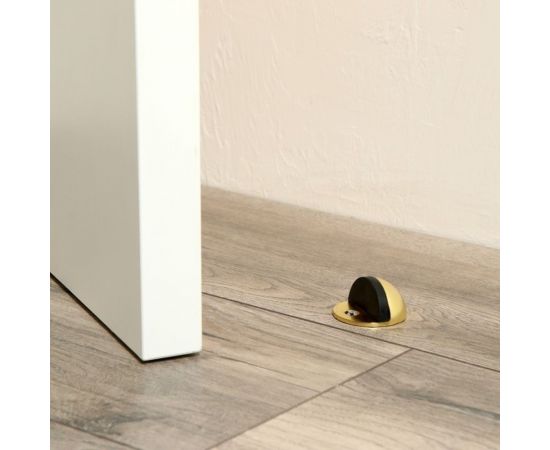 Дверной упор ТУНДРА U103GP, d=42 мм, h=23 мм, цвет золото 1866303 – изображение 2