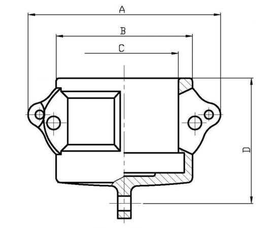 Полипропиленовый камлок ГРОССИС тип DC 1 1/2" 0431527 – изображение 2