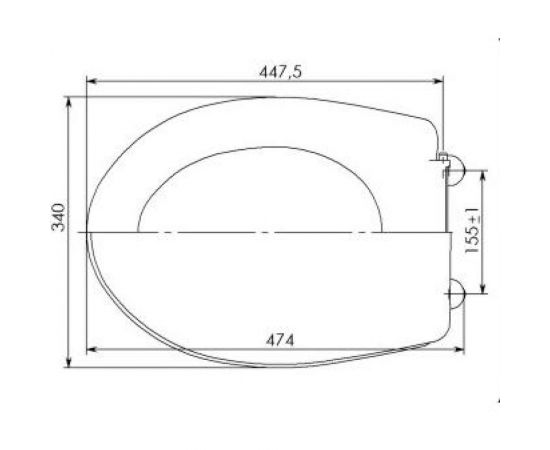 Сиденье для унитаза Уклад Элисса/Эльмира, СУ 73.03.00 194469 – изображение 2
