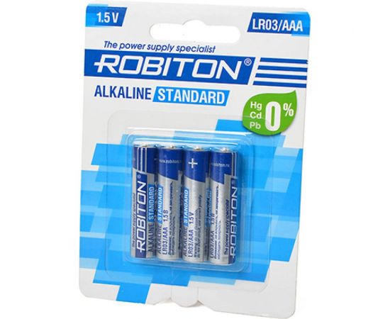 Элемент питания ROBITON 4шт. STANDARD LR03 12292 – изображение 2