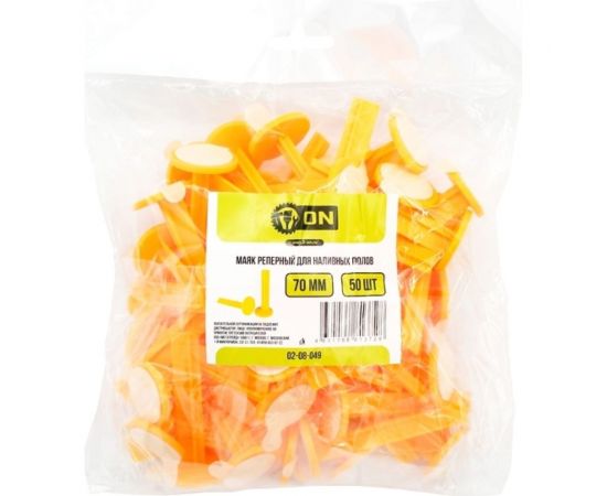 Маяк реперный для наливных полов On 70 мм, 50 шт 02-08-049 – изображение 2