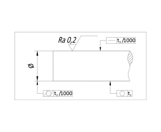 Хромированный вал TECHNIX 0.5 м WV20 – изображение 2