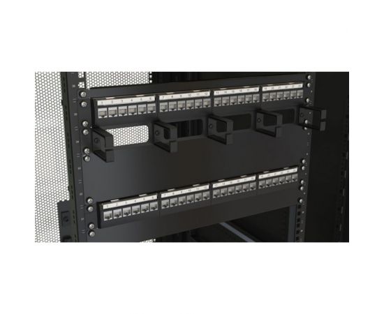 Фальш-панель Hyperline BPV-0.5-RAL9005 на 0.5U, цвет черный (RAL 9005) 248722 – изображение 3